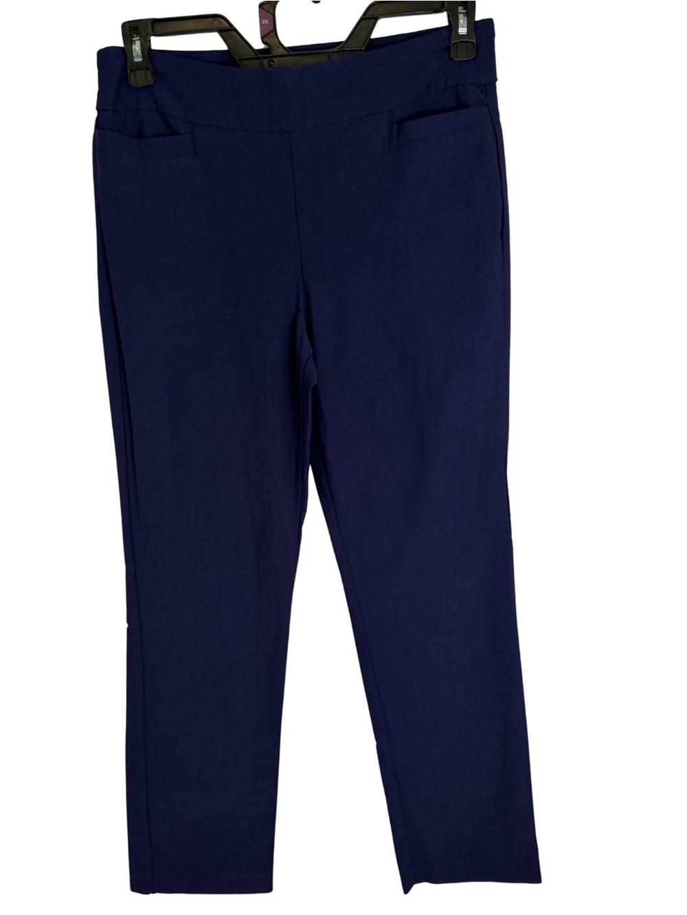 3/$20 Kim Rogers Navy Blue Pull-On Pants Size 10 Short